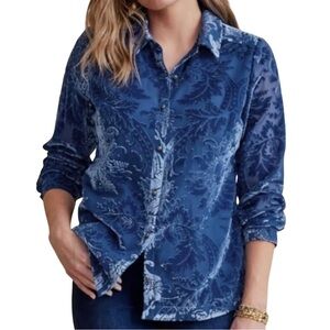 Soft Surroundings Floreat Burnout Shirt